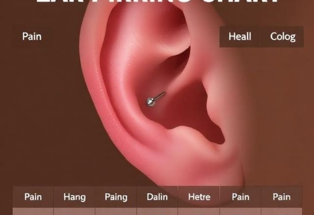 Ear Piercing Chart: Pain, Healing & Styling for 15+ Piercings
